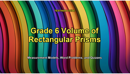 Grade 6 Volume of Rectangular Prisms