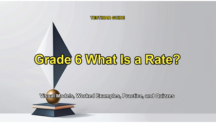 Grade 6 What Is a Rate?