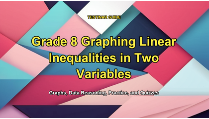 Grade 8 Graphing Linear Inequalities in Two Variables
