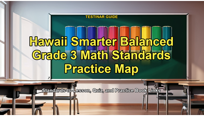 Hawaii Smarter Balanced Grade 3 Math Standards Practice Map