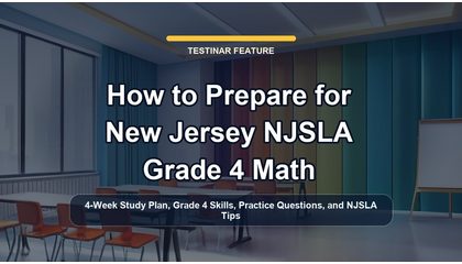 How to Prepare for New Jersey NJSLA Grade 4 Math