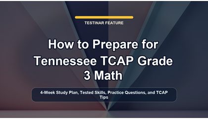How to Prepare for Tennessee TCAP Grade 3 Math