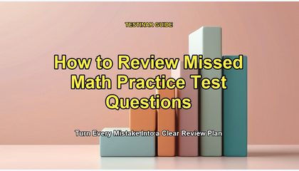 How to Review Missed Math Practice Test Questions