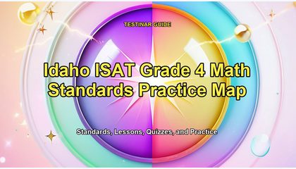 Idaho ISAT Grade 4 Math Standards Practice Map