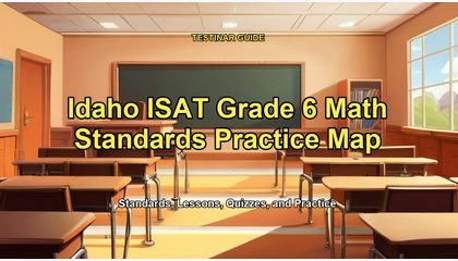 Idaho ISAT Grade 6 Math Standards Practice Map