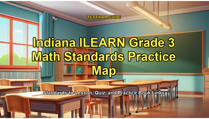 Indiana ILEARN Grade 3 Math Standards Practice Map