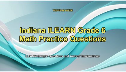 Indiana ILEARN Grade 6 Math Practice Questions