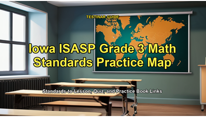 Iowa ISASP Grade 3 Math Standards Practice Map