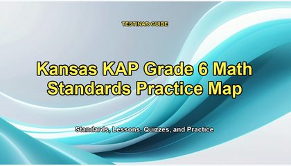 Kansas KAP Grade 6 Math Standards Practice Map