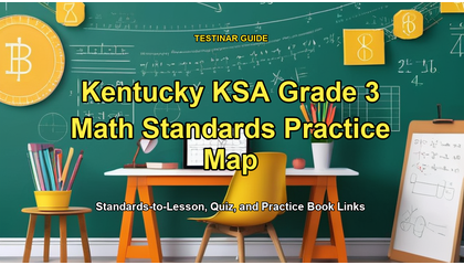 Kentucky KSA Grade 3 Math Standards Practice Map