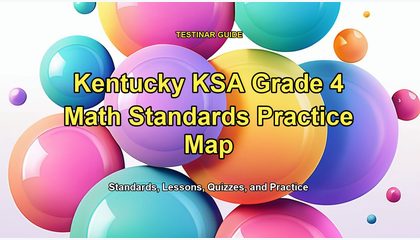 Kentucky KSA Grade 4 Math Standards Practice Map
