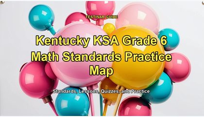 Kentucky KSA Grade 6 Math Standards Practice Map
