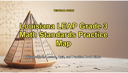 Louisiana LEAP Grade 3 Math Standards Practice Map