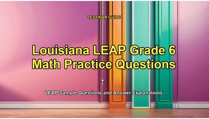 Louisiana LEAP Grade 6 Math Practice Questions