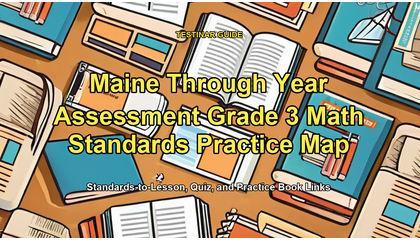 Maine Through Year Assessment Grade 3 Math Standards Practice Map