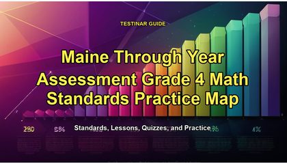 Maine Through Year Assessment Grade 4 Math Standards Practice Map