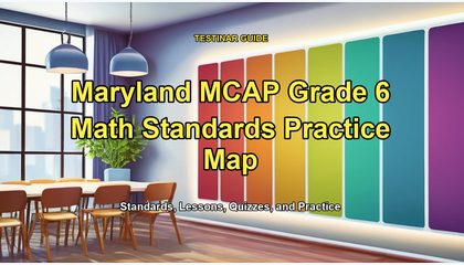 Maryland MCAP Grade 6 Math Standards Practice Map
