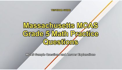 Massachusetts MCAS Grade 5 Math Practice Questions