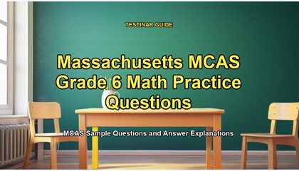 Massachusetts MCAS Grade 6 Math Practice Questions