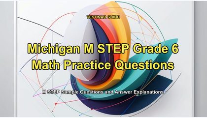 Michigan M STEP Grade 6 Math Practice Questions