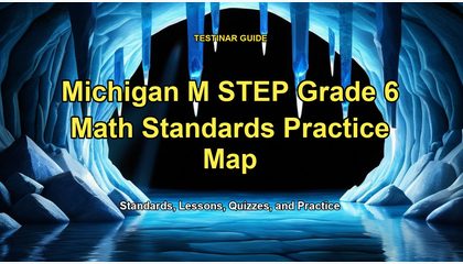 Michigan M STEP Grade 6 Math Standards Practice Map