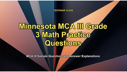 Minnesota MCA III Grade 3 Math Practice Questions