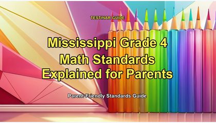Mississippi Grade 4 Math Standards Explained for Parents