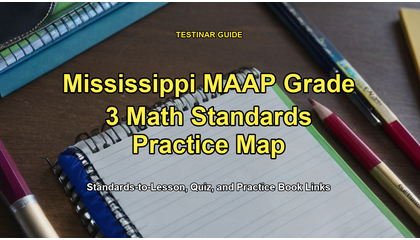 Mississippi MAAP Grade 3 Math Standards Practice Map