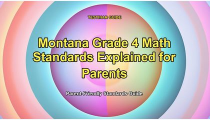 Montana Grade 4 Math Standards Explained for Parents