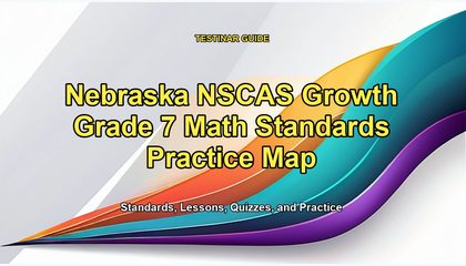 Nebraska NSCAS Growth Grade 7 Math Standards Practice Map