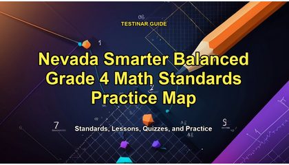 Nevada Smarter Balanced Grade 4 Math Standards Practice Map