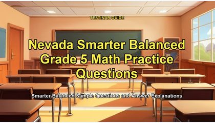 Nevada Smarter Balanced Grade 5 Math Practice Questions