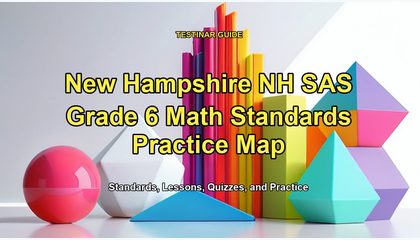 New Hampshire NH SAS Grade 6 Math Standards Practice Map