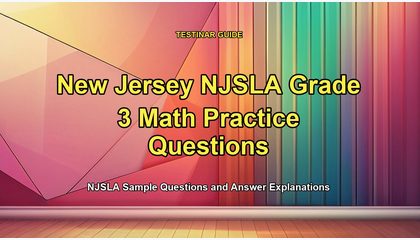New Jersey NJSLA Grade 3 Math Practice Questions