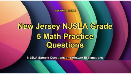 New Jersey NJSLA Grade 5 Math Practice Questions