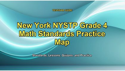 New York NYSTP Grade 4 Math Standards Practice Map