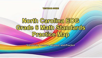 North Carolina EOG Grade 6 Math Standards Practice Map