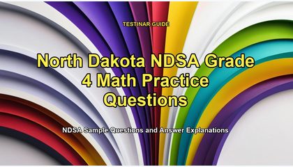 North Dakota NDSA Grade 4 Math Practice Questions