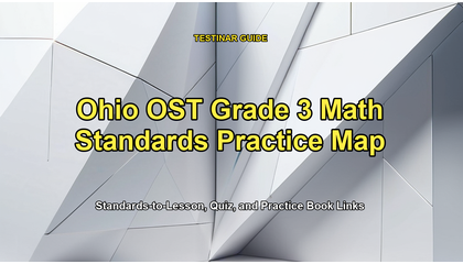 Ohio OST Grade 3 Math Standards Practice Map