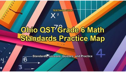 Ohio OST Grade 6 Math Standards Practice Map