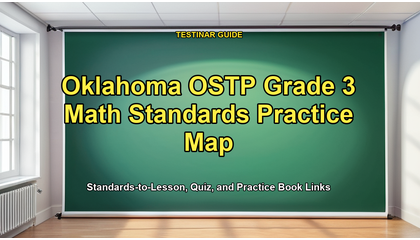 Oklahoma OSTP Grade 3 Math Standards Practice Map