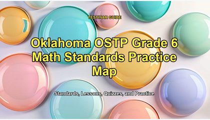 Oklahoma OSTP Grade 6 Math Standards Practice Map