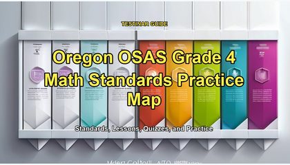 Oregon OSAS Grade 4 Math Standards Practice Map
