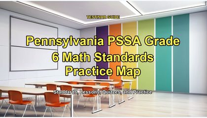 Pennsylvania PSSA Grade 6 Math Standards Practice Map