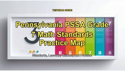 Pennsylvania PSSA Grade 7 Math Standards Practice Map