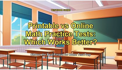 Printable vs Online Math Practice Tests: Which Works Better?