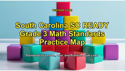 South Carolina SC READY Grade 3 Math Standards Practice Map