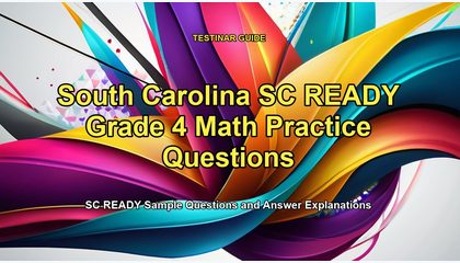 South Carolina SC READY Grade 4 Math Practice Questions