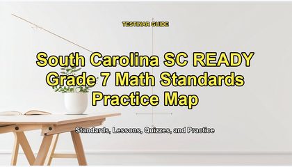 South Carolina SC READY Grade 7 Math Standards Practice Map