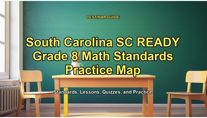 South Carolina SC READY Grade 8 Math Standards Practice Map